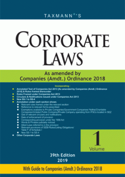 Corporate Laws (Set of 2 volumes) Paperback Pocket Edition