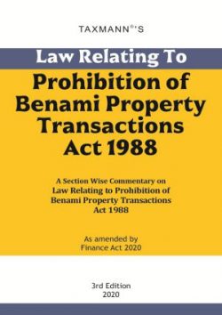 Law Relating to Prohibition of Benami Property Transactions Act 1988