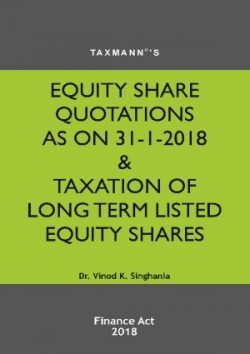 Equity Share Quotations As On 31-1-2018