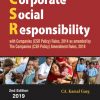 CORPORATE SOCIAL RESPONSIBILITY with Companies (Corporate Social Responsibility Policy) Rules, 2014
