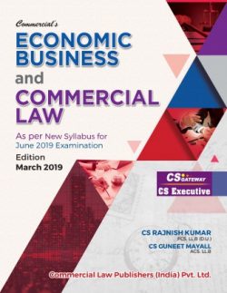 Economic Business And Commercial Law As Per New Syllabus For June 2019 Examination