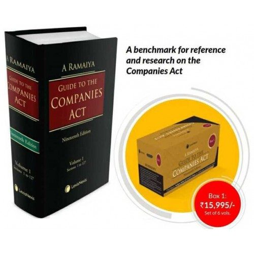 Ramaiya's Guide to the Companies Act, 2013 by Arvind P Datar, S. Balasubramanian (Box 1- 6 Vols)