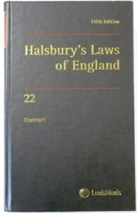 Halsbury's Laws of England: Volume 22, Contract