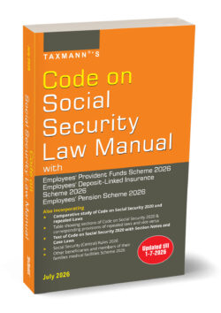 Code on Social Security Law Manual, By Taxmann's Editorial Board