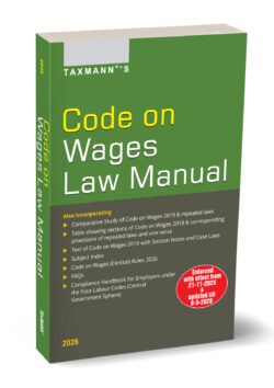 Code on Wages Law Manual ,By Taxmann's Editorial Board