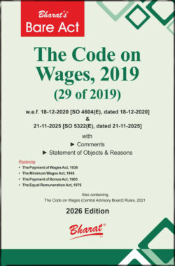 The Code on Wages, 2019 (29 of 2019)