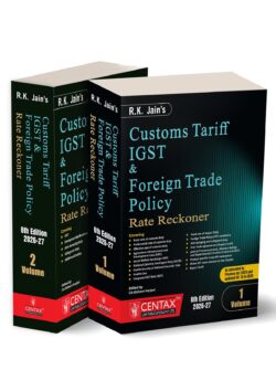 R.K. Jain's Customs Tariff, IGST & Foreign Trade Policy Rate Reckoner | 2026-27   By Kishore Harjani