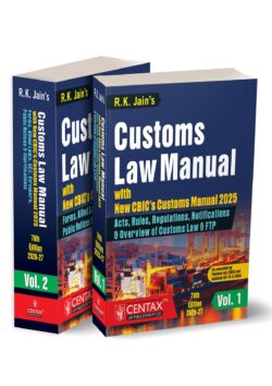 R.K. Jain's Customs Law Manual | 2026-27  By Centax’s Editorial Board