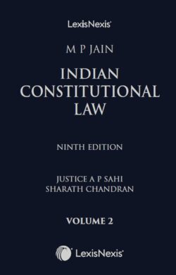 M P Jain Indian Constitutional Law, 9th /ed