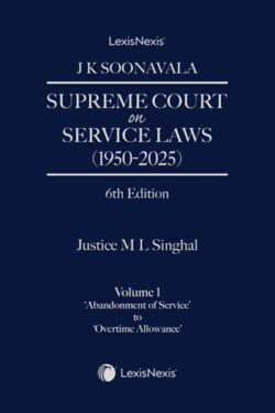 Supreme Court on Service Laws (1950-2025) Author : Soonavala
