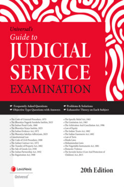 Guide to Judicial Service Examination Author : Universal's