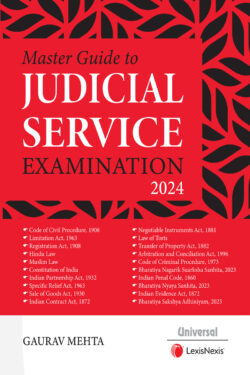 Master Guide to Judicial Service Examination 2024 Author : Gaurav Mehta