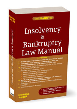 Insolvency and Bankruptcy Law Manual   By Taxmann's Editorial Board