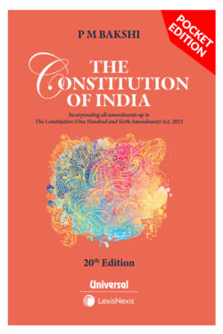 Constitution of India (Pocket) Author : P M Bakshi