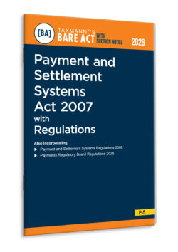 Payment and Settlement Systems Act 2007 – Bare Act with Section Notes   By Taxmann's Editorial Board