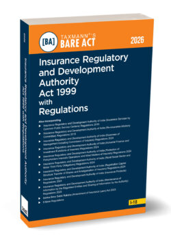 Insurance Regulatory and Development Authority Act 1999 with Regulations – Bare Act   By Taxmann's Editorial Board
