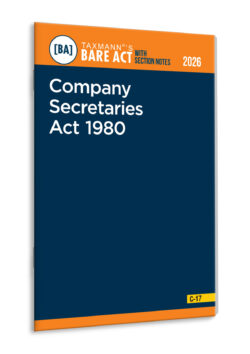 Company Secretaries Act 1980 – Bare Act with Section Notes   By Taxmann's Editorial Board