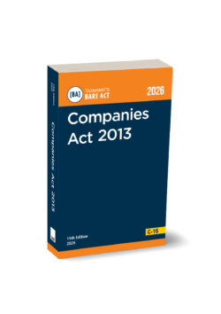 Companies Act 2013 – Bare Act | POCKET | Virtual Book   By Taxmann's Editorial Board