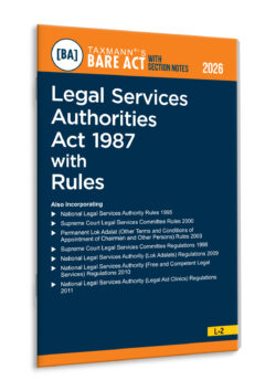 Legal Services Authorities Act 1987 with Rules – Bare Act with Section Notes  By Taxmann's Editorial Board