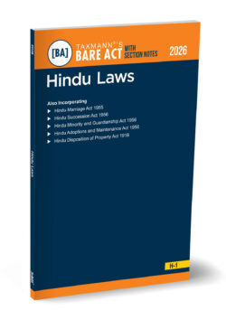 Hindu Laws – Bare Act with Section Notes   By Taxmann's Editorial Board