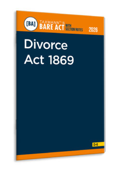 Divorce Act 1869 – Bare Act with Section Notes   By Taxmann's Editorial Board