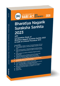 Bharatiya Nagarik Suraksha Sanhita (BNSS) 2023 – Bare Act with Section Notes   By Taxmann's Editorial Board