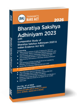 Bharatiya Sakshya Adhiniyam 2023 – Bare Act   By Taxmann's Editorial Board