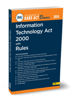 Information Technology Act 2000 with Rules – Bare Act with Section Notes By Taxmann's Editorial Board