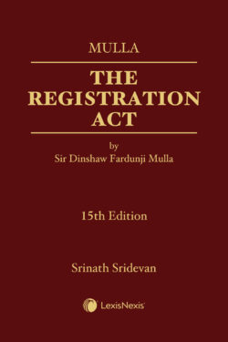 The Registration Act Author : Mulla