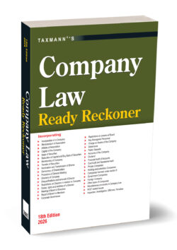 Company Law Ready Reckoner   By Taxmann's Editorial Board