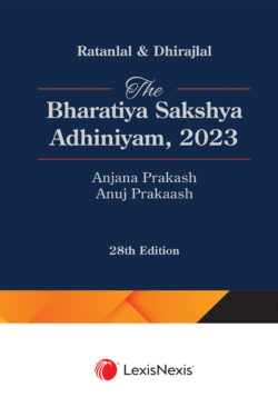 Search... search-icon-alt user-icon-alt bag-icon-alt Cart Home Product Format Professional Books Evidence Law Ratanlal & Dhirajlal-The Bharatiya Sakshya Adhiniyam, 2023 Skip to the end of the images gallery Skip to the beginning of the images gallery Ratanlal & Dhirajlal-The Bharatiya Sakshya Adhiniyam, 2023 Author (s) : Ratanlal ,  Dhirajlal