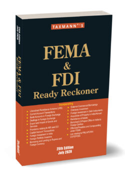FEMA & FDI Ready Reckoner   By Taxmann's Editorial Board
